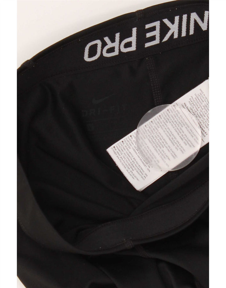 Nike Dame Capri Grafiske Leggings UK 8 Small Black Polyester