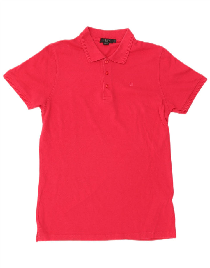 Liu Jo Herre Regular Fit Polo Shirt Lille Pink Bomuld