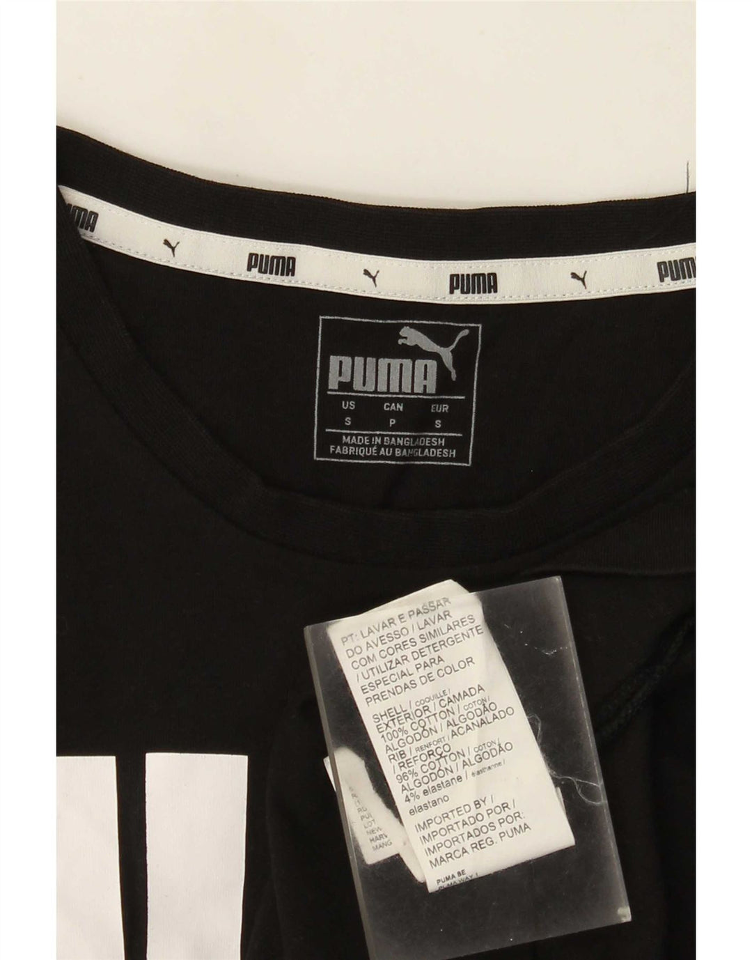 Puma Herre grafisk T-shirt top lille sort bomuld