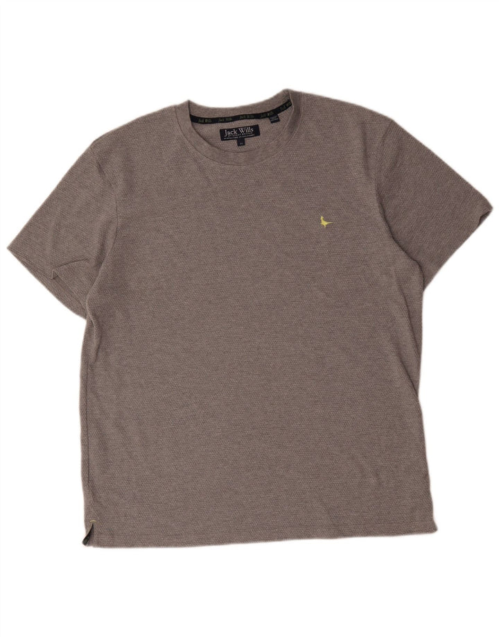 Jack Wills Herre T-Shirt Top XL Grå Bomuld