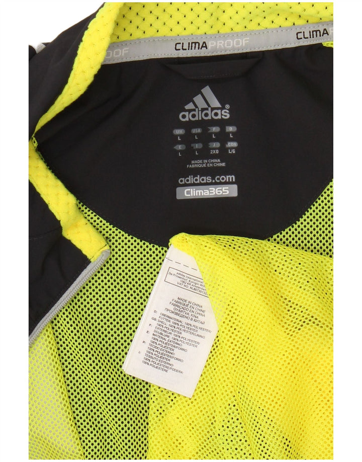 ADIDAS Herre Clima 365 Regnjakke UK 40 Large Navy Blue Polyester