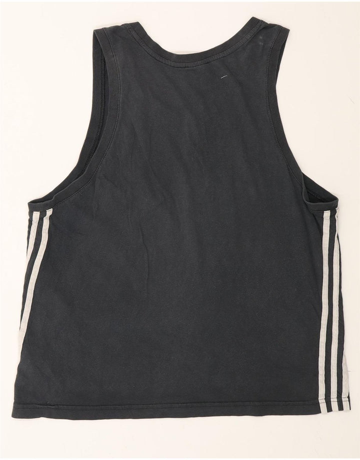 Adidas Herrevest Top Large Sort Bomuld
