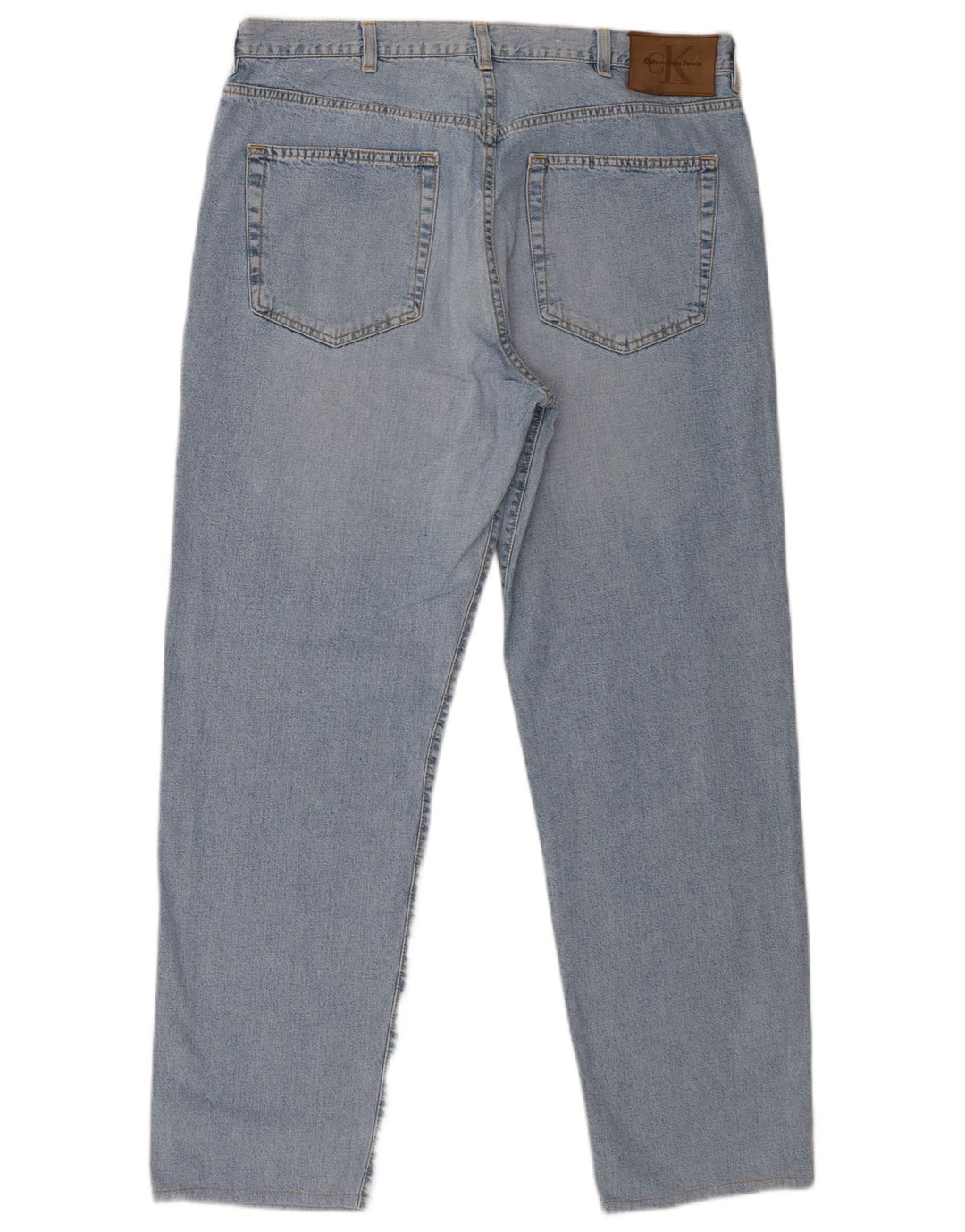 Calvin Klein Straight Jeans til mænd W38 L29 Blå Bomuld