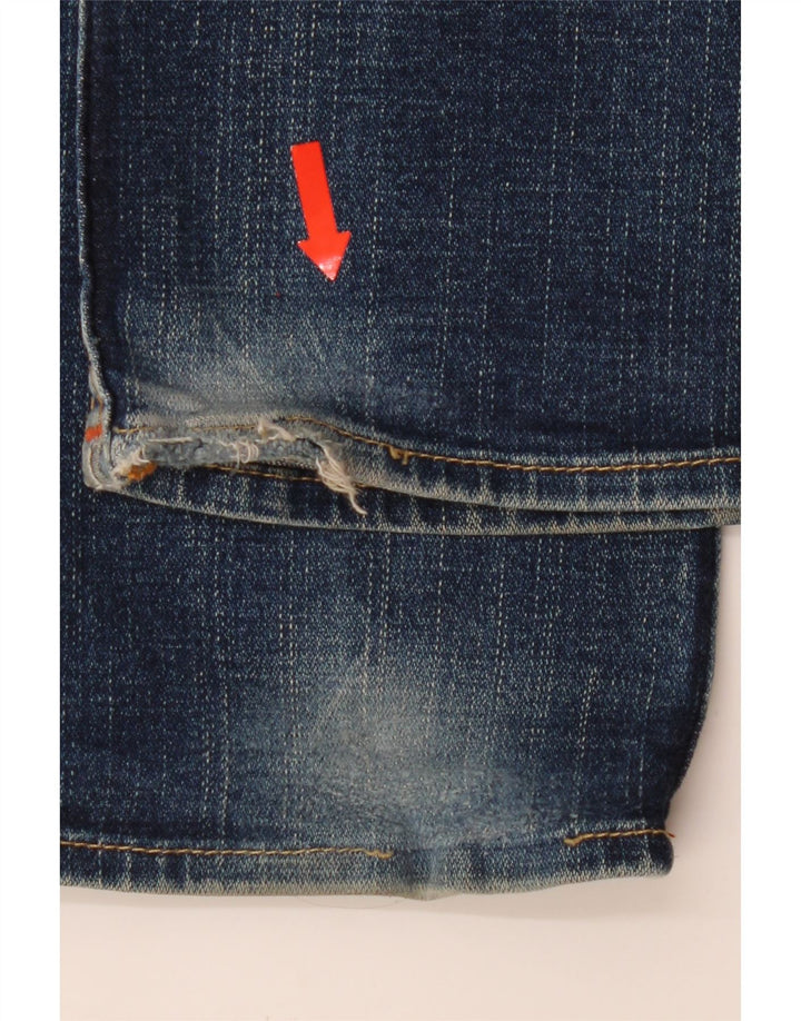 TRUE RELIGION Lige jeans til kvinder W24 L32 Marineblå bomuld