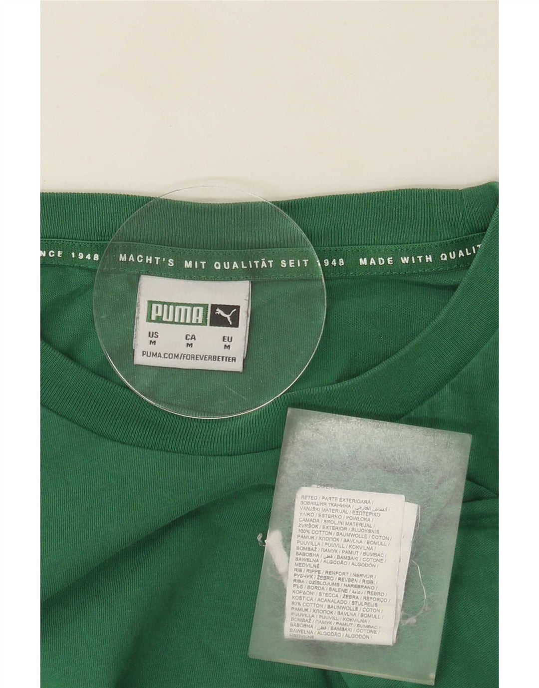 Puma Herre grafisk T-shirt Top mellemgrøn bomuld