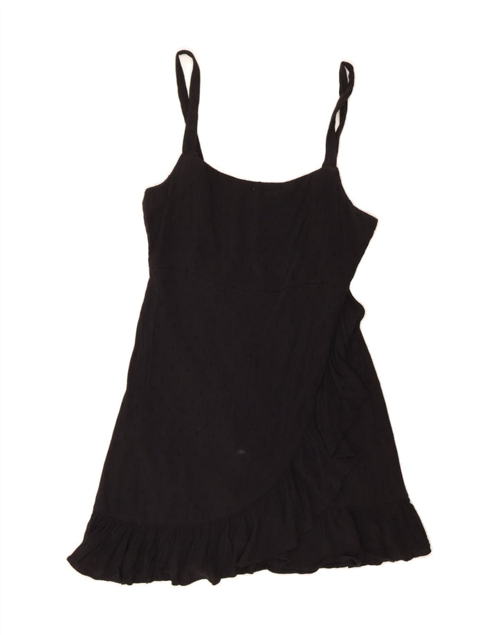 O'NEILL Womens Sundress UK 14 Large Black Viscose Vintage O'Neill and Second-Hand O'Neill from Messina Hembry 