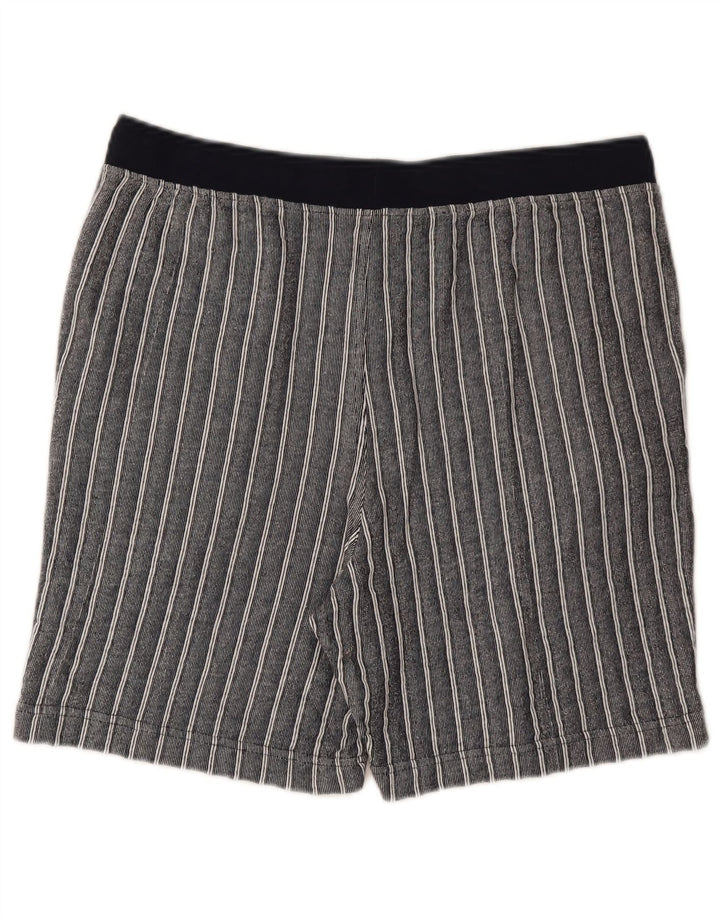 Marks & Spencer Herre Casual Shorts Store Marineblå Stribet Bomuld