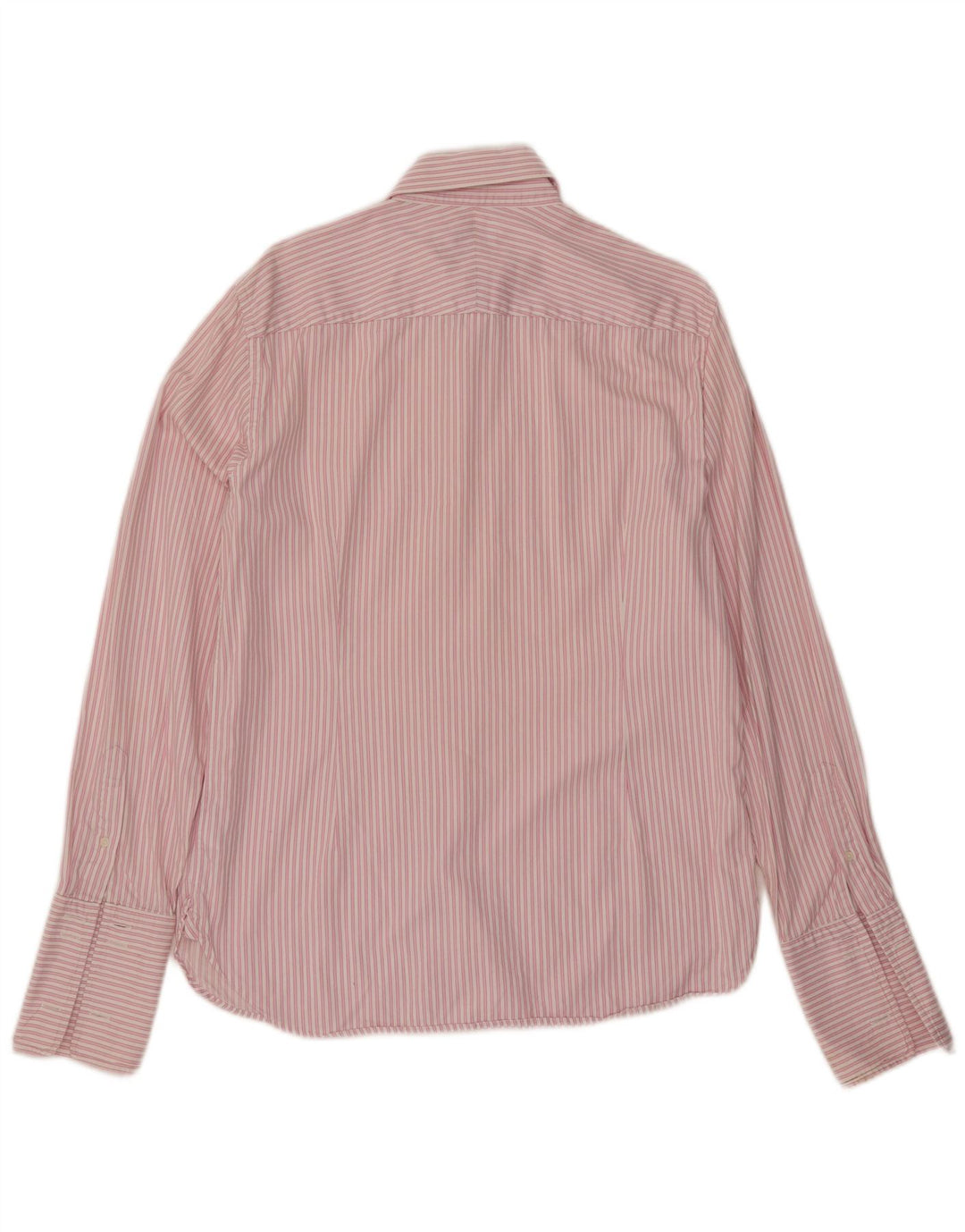 JAEGER Formel skjorte til mænd Størrelse 15 1/2 Medium Pink Nålestribet bomuld