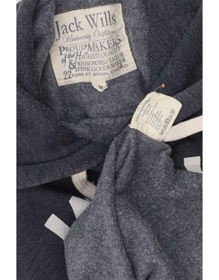 Jack Wills Grafisk hættetrøje til mænd mellem marineblå bomuld