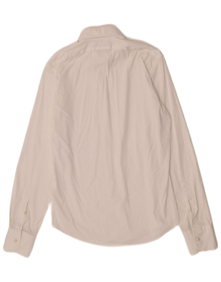 ZARA Herre Super Slim Fit skjorte Medium hvid bomuld