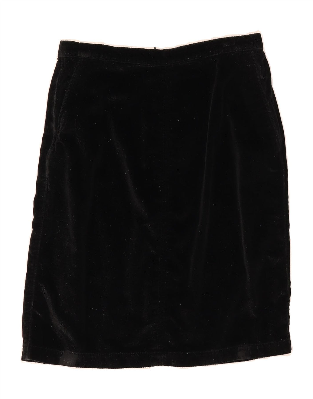 JOOP Womens Velvet Straight Skirt Medium W28  Black Cotton Vintage Joop and Second-Hand Joop from Messina Hembry 