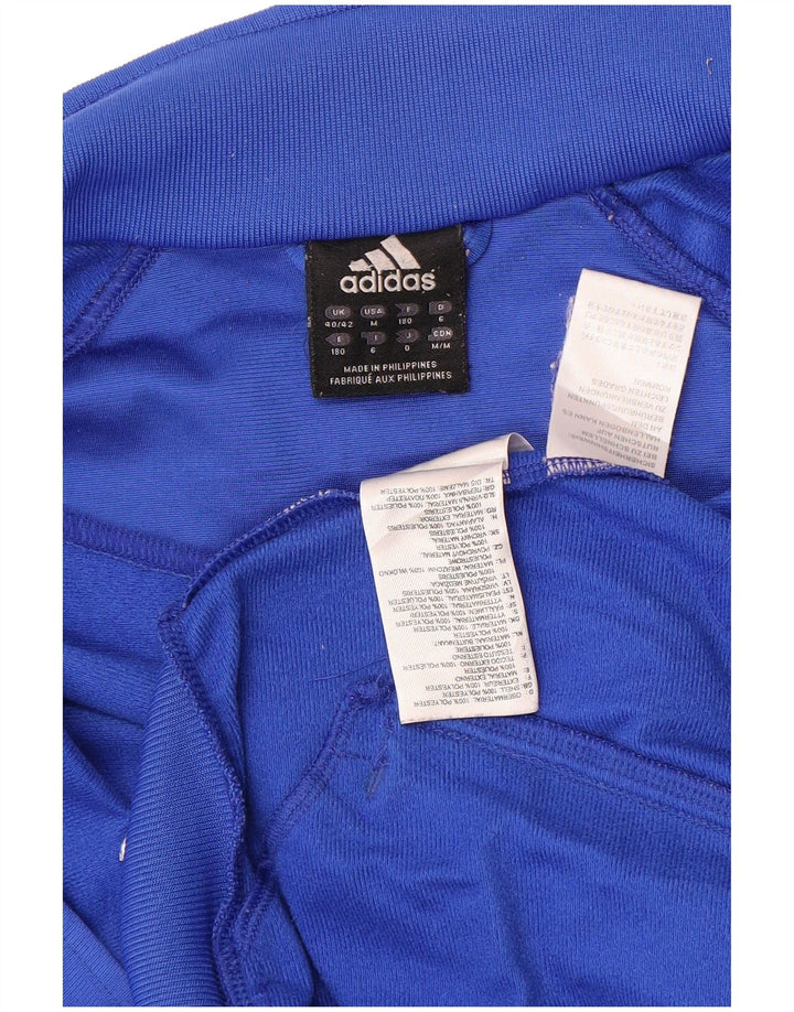 Adidas Træningsdragt til mænd Topjakke UK 40/42 Medium Blue Colourblock Polyester