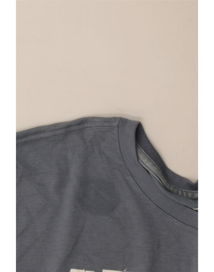 Nike Herre Dri Fit Grafisk T-shirt Top Stor Blå Bomuld