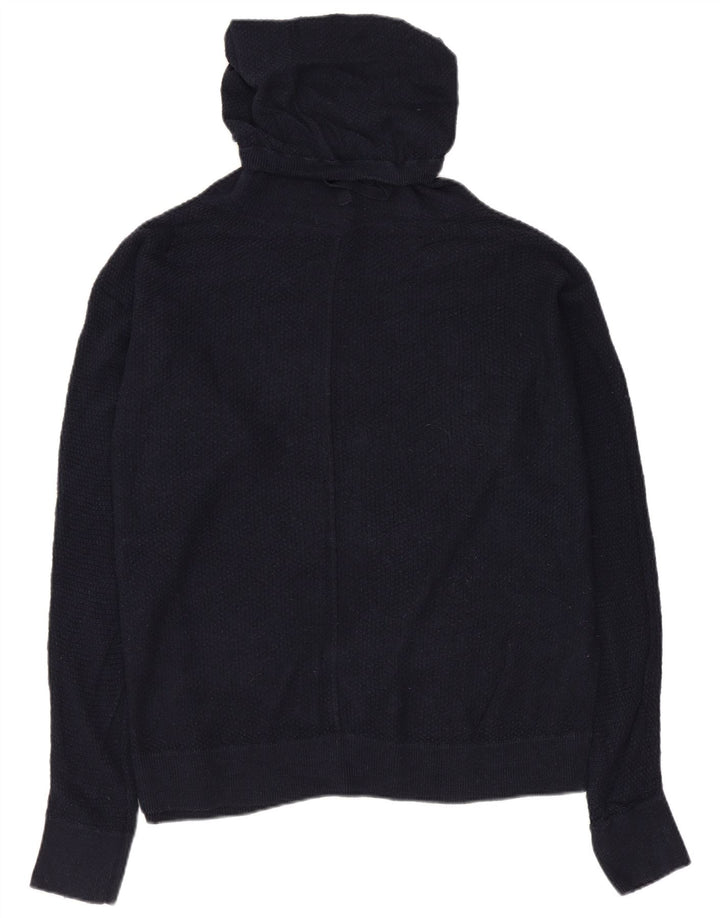 LOUNGE Dame Oversized rullehals sweater UK 10 Small Navy Blue