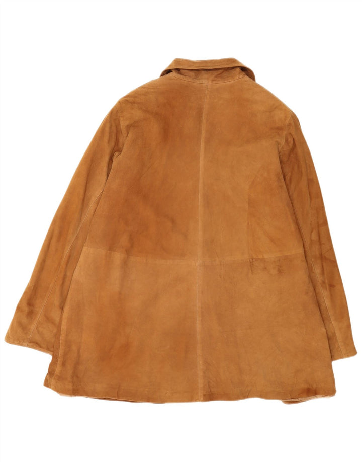 Conbipel Dame Ruskindsjakke IT 44 Medium Beige Læder