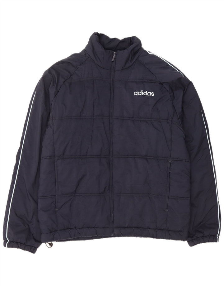 Adidas Polstret Herrejakke UK 42 XL Navy Blue Polyester