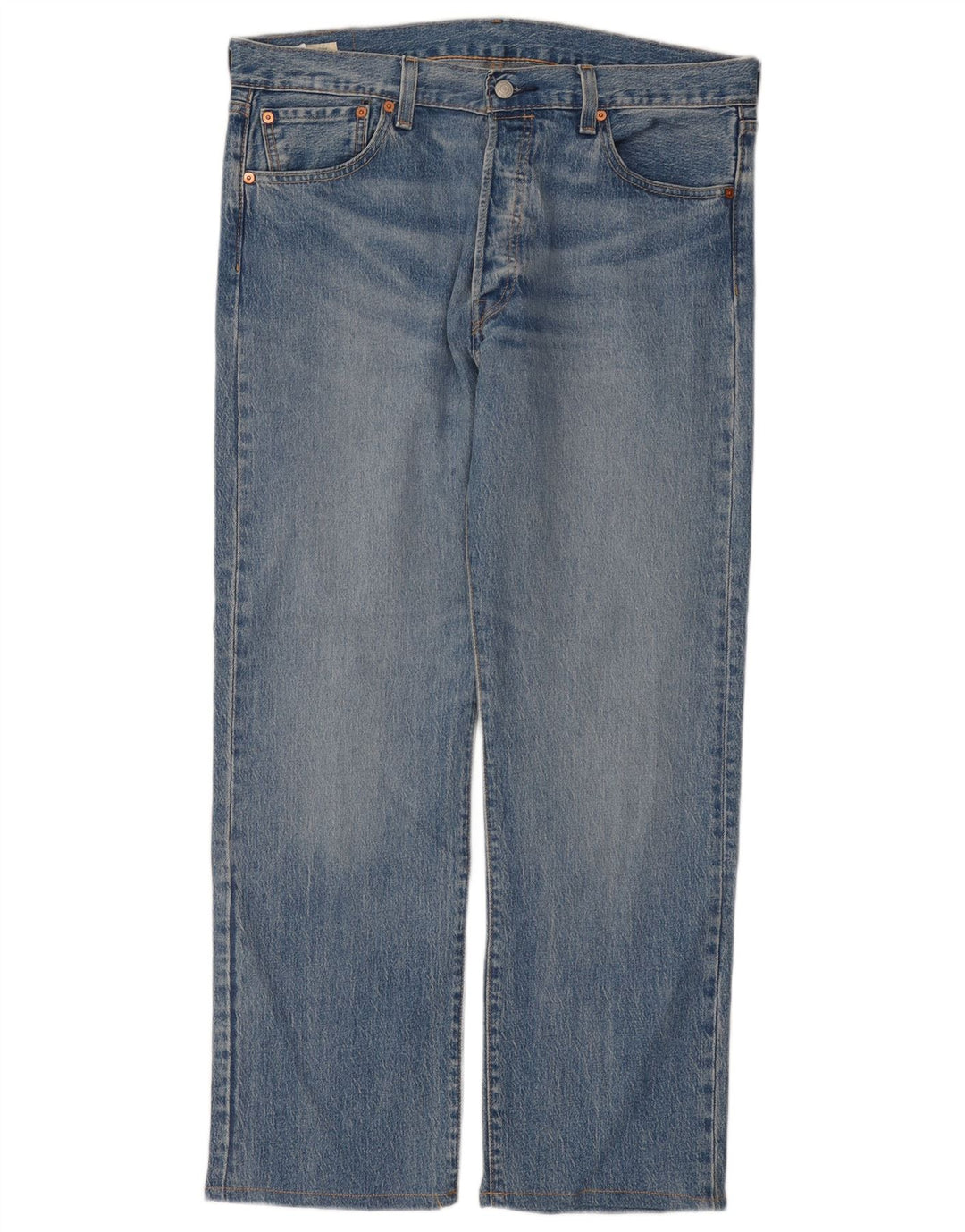 Levi's Herre 501 lige jeans W36 L32 blå bomuld