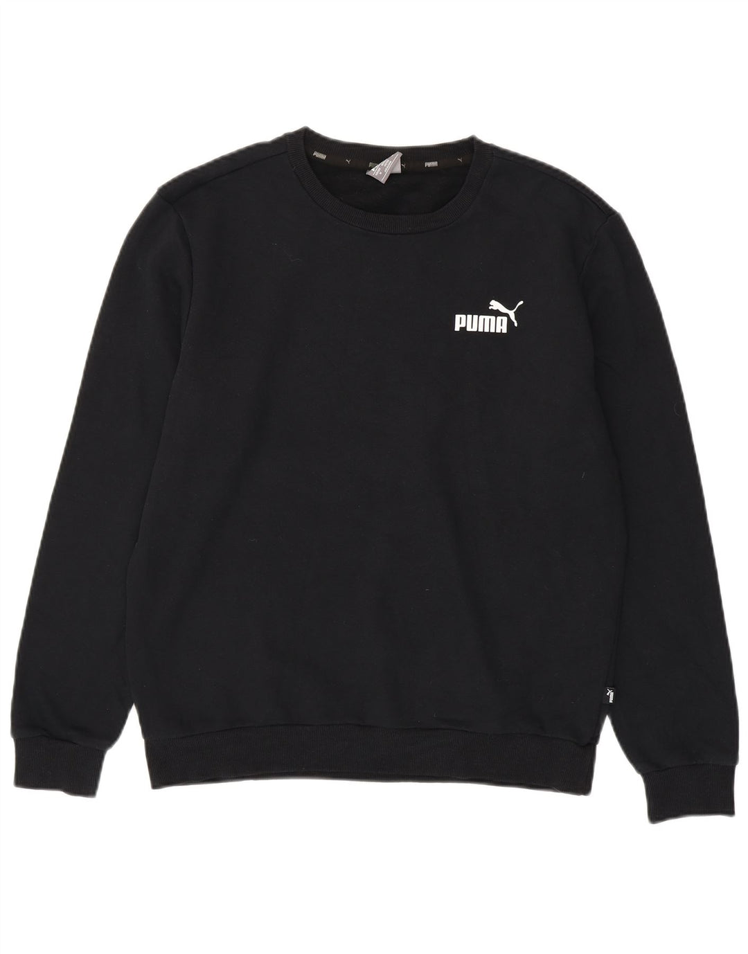 Puma Herre sweatshirt Jumper Medium Sort Bomuld