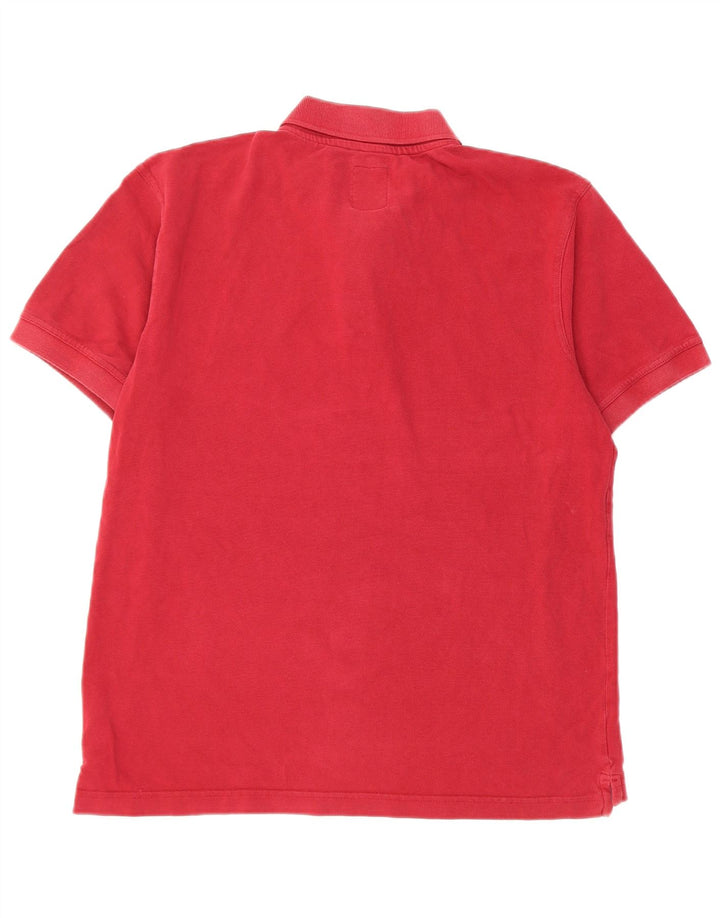 Besætningstøj Herre poloshirt Medium rød bomuld