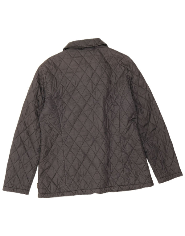Barbour Quiltet jakke til kvinder UK 14 Large Sort