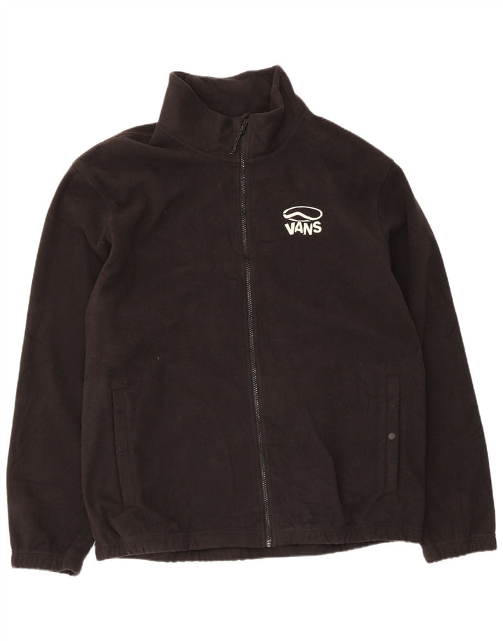 Vans Herre grafisk fleecejakke UK 42 XL Sort Polyester