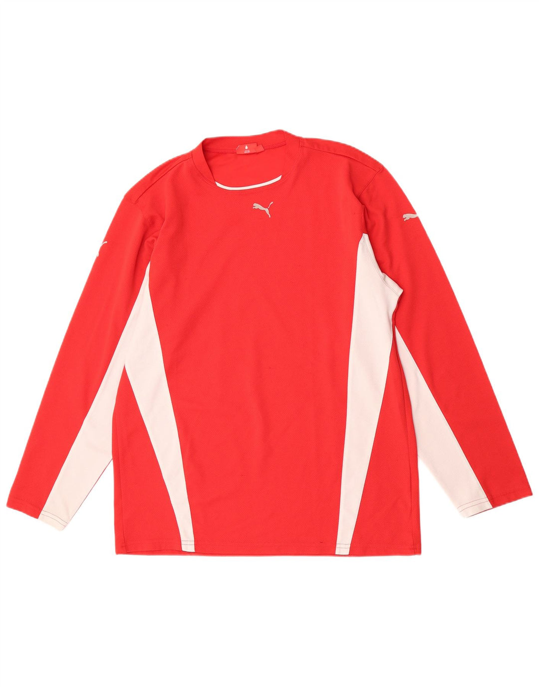 Puma Herre Top Langærmet XL Rød Colourblock