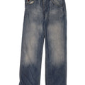 Energie Herre Distressed Straight Jeans W34 L36 Blå Bomuld
