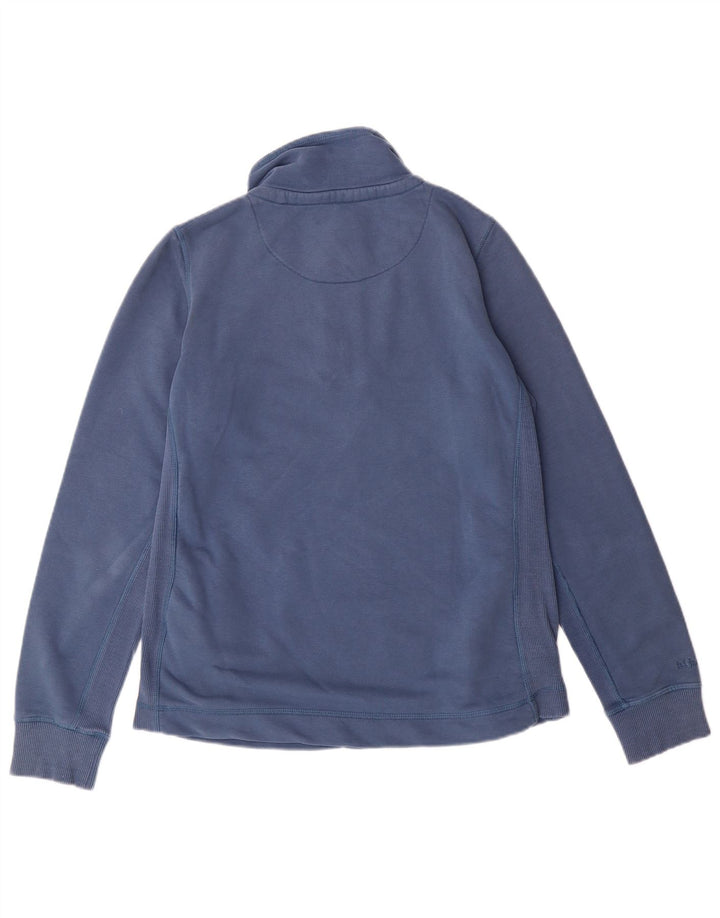 FAT FACE Sweatshirt med lynlås til kvinder UK 12 Medium Blue Bomuld