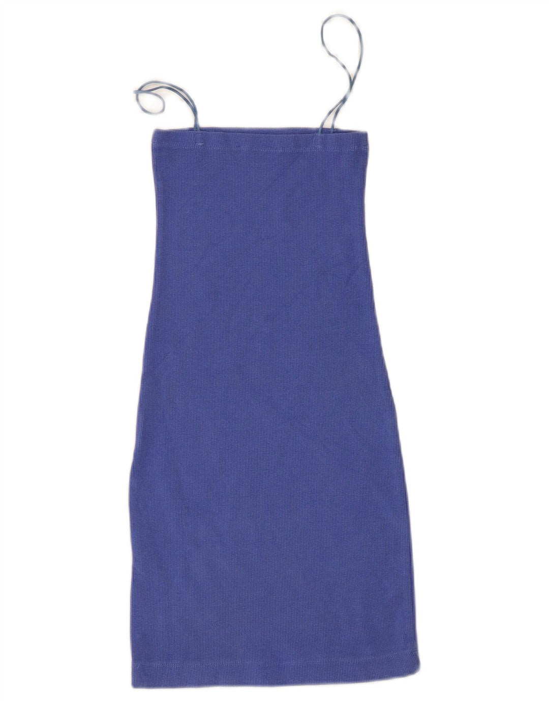 Zara Womens Slip Dress UK 8 Small Blue Cotton