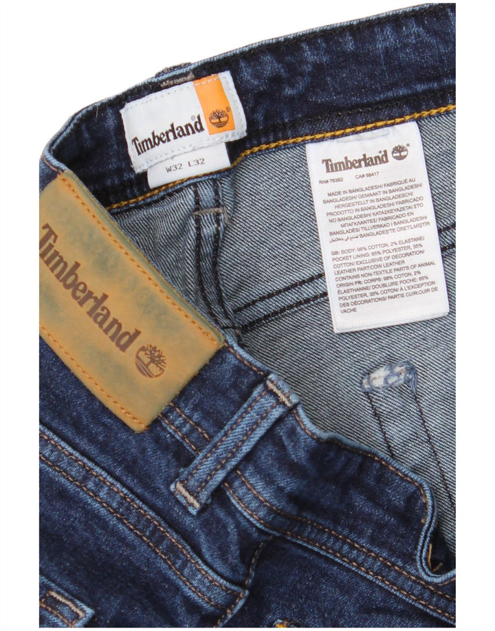 Timberland Straight Jeans til mænd W32 L29 marineblå bomuld