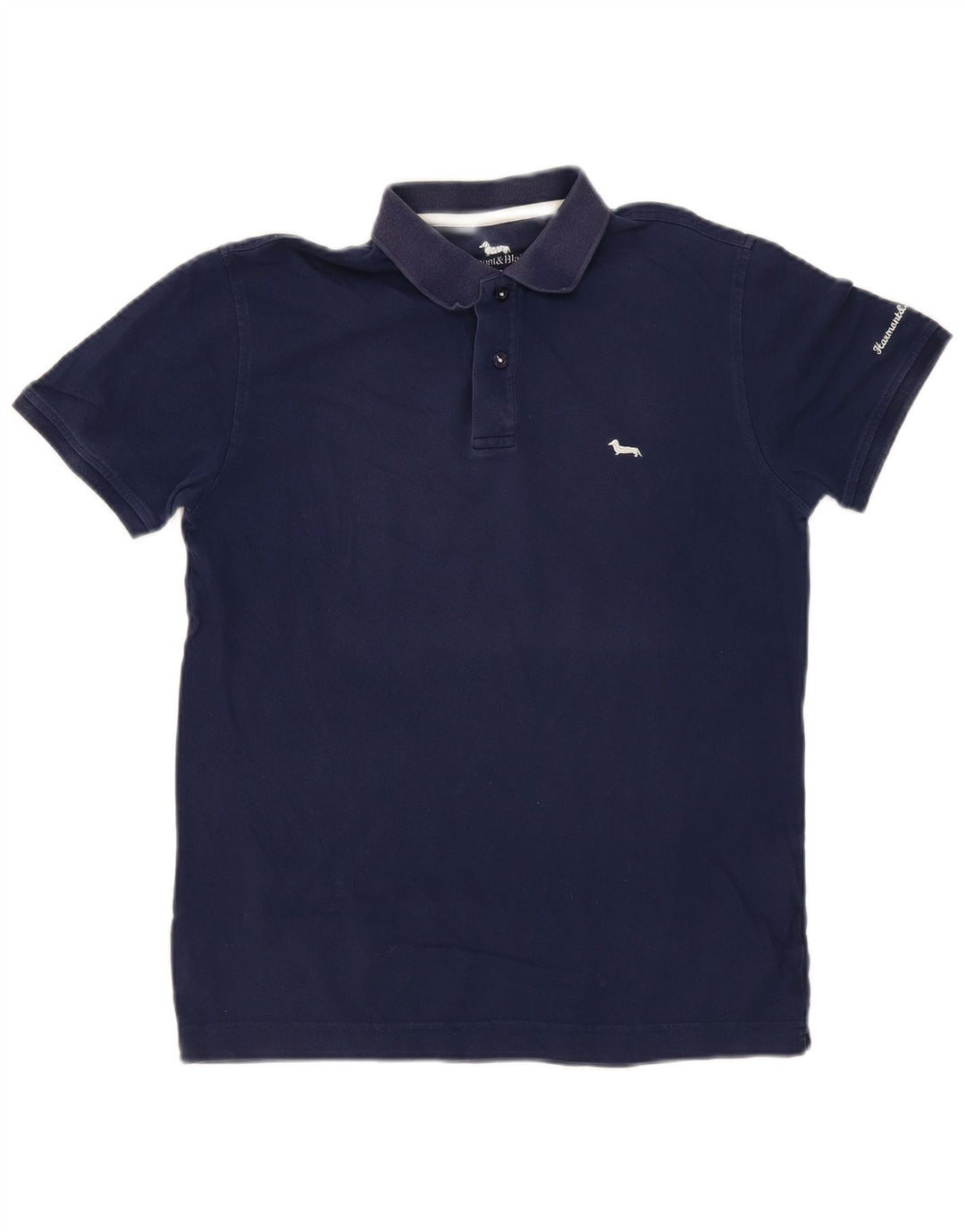 Harmont & Blaine Herre Regular Fit Polo Shirt Lille marineblå bomuld