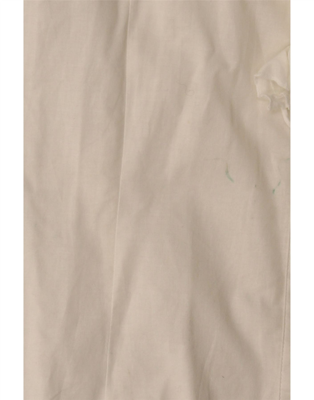 BENETTON Dame Flæse Front Shirt UK 14 Large Off White