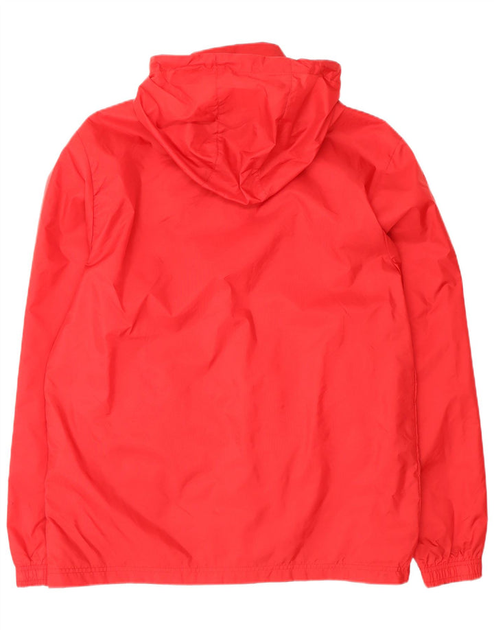 Adidas Regnjakke med hætte til mænd UK 38 Medium Rød Nylon