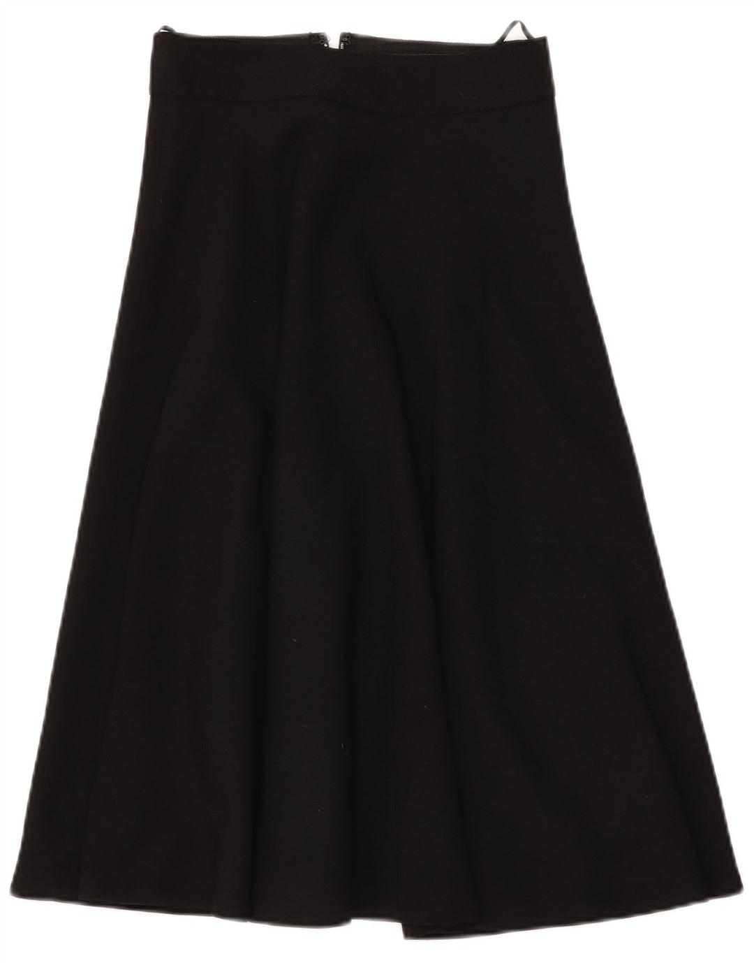 Vintage kvinders højtaljede A-linje nederdel W28 Medium Black