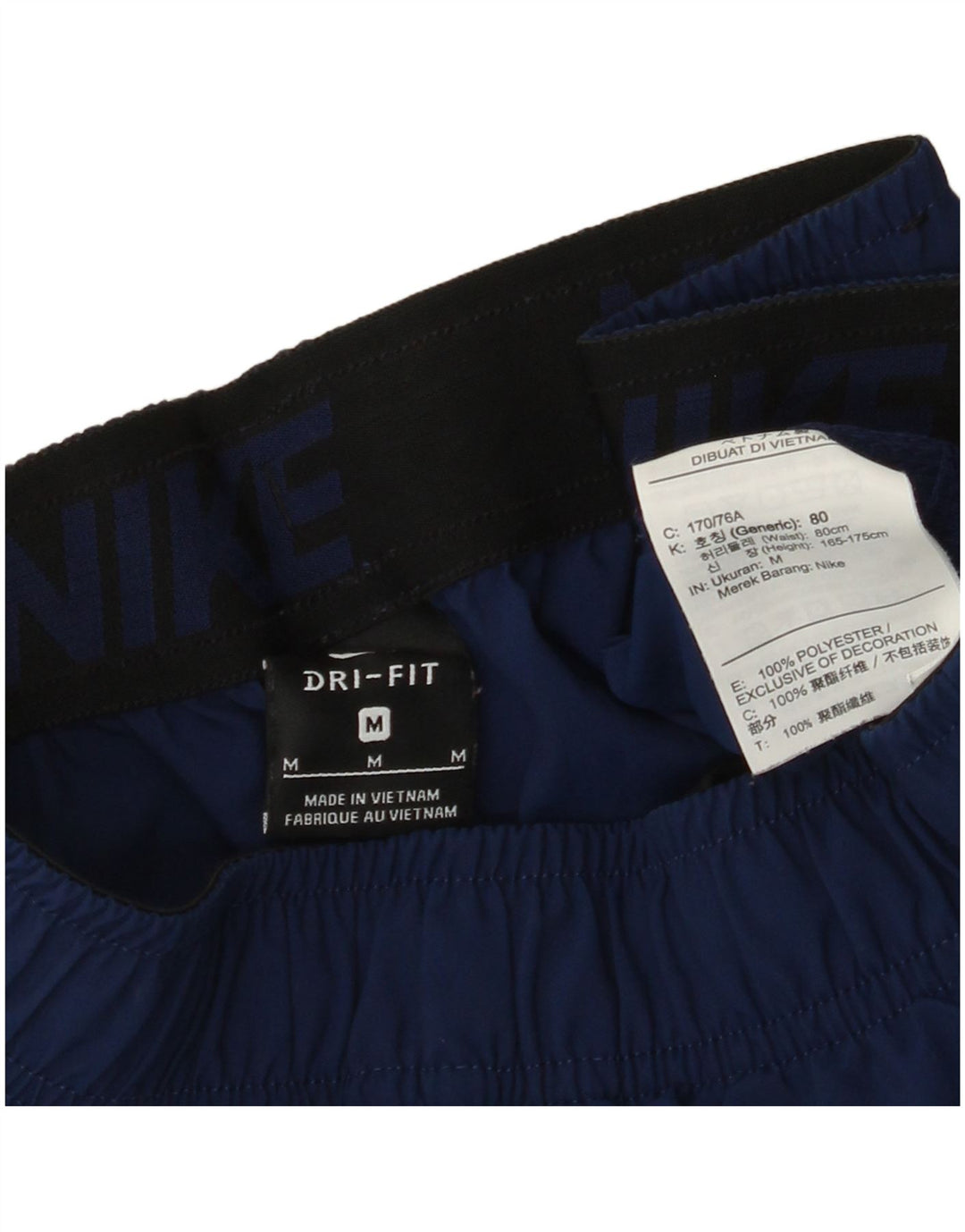 NIKE Herre Dri Fit grafiske sportsshorts Medium marineblå polyester