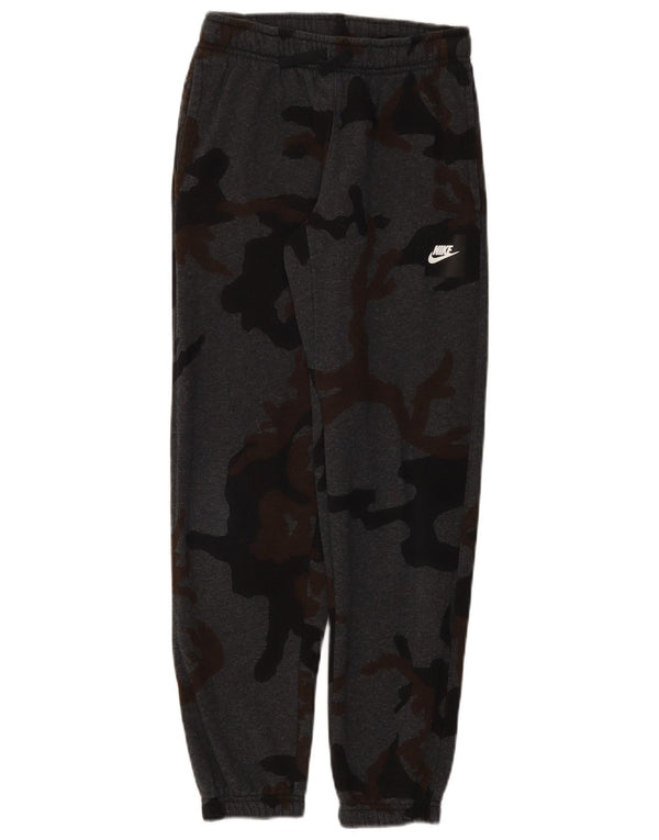 Nike drenge træningsdragt bukser joggers 12-13 år stor grå camouflage