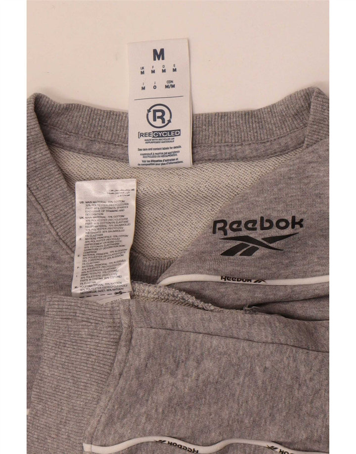 Reebok Herre sweatshirt Jumper Medium Grå Bomuld