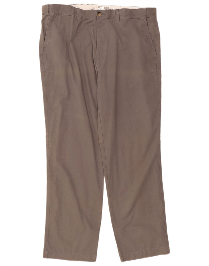 Marks & Spencer Herre Regular Fit Chinobukser W40 L31 Grå Bomuld