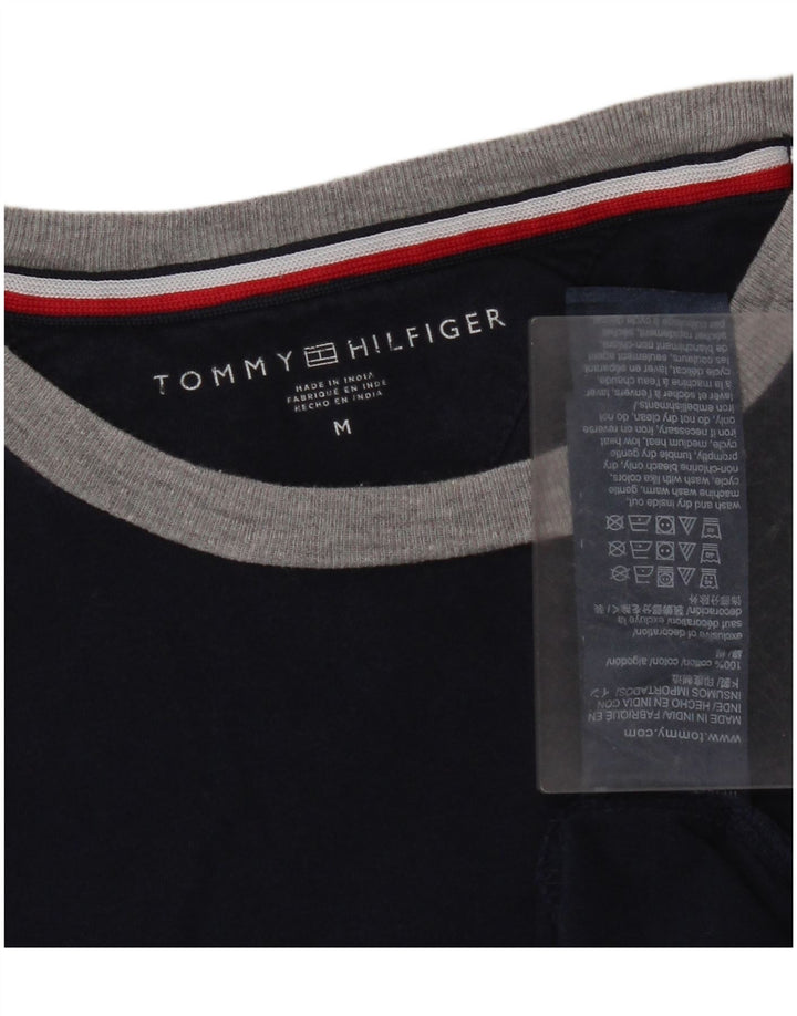Tommy Hilfiger Herre grafisk T-shirt Top Medium Navyblå Bomuld
