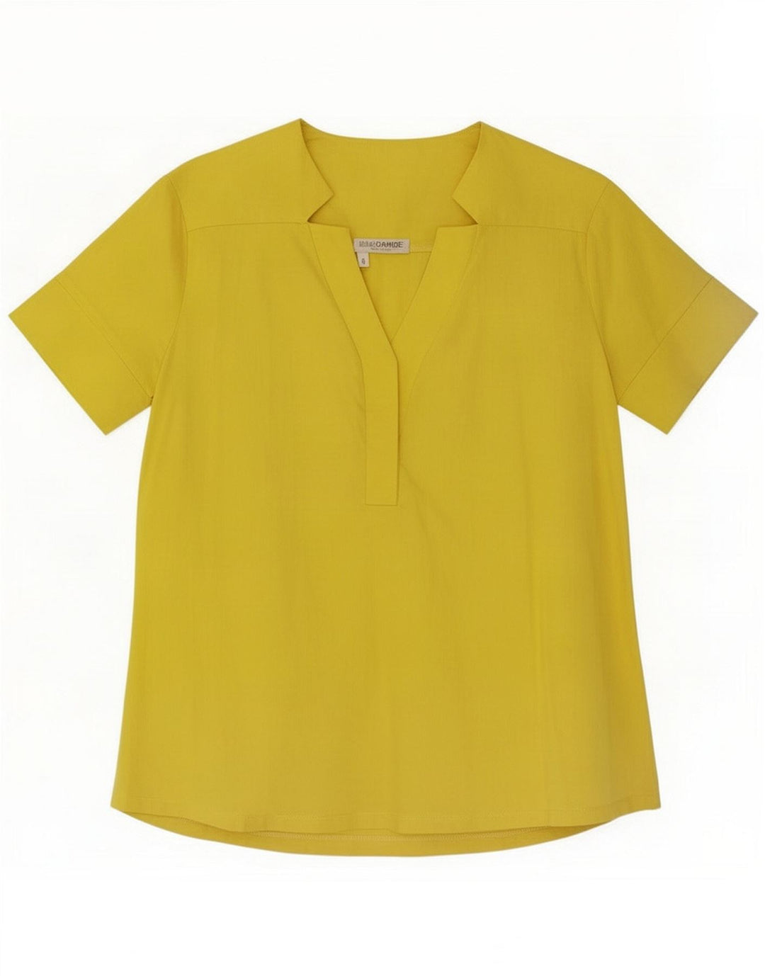 Naracamicie Dame Bluse Top UK 12 Medium Gul Bomuld