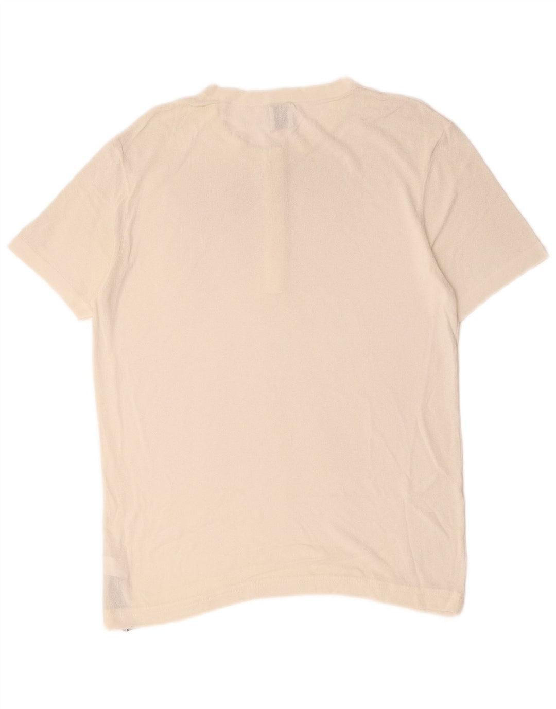 Zara Herre T-Shirt Top Stor Hvid Viscose
