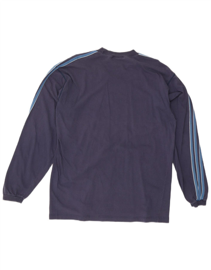 Adidas Herre Top Langærmet UK 42/44 Large Navy Blue