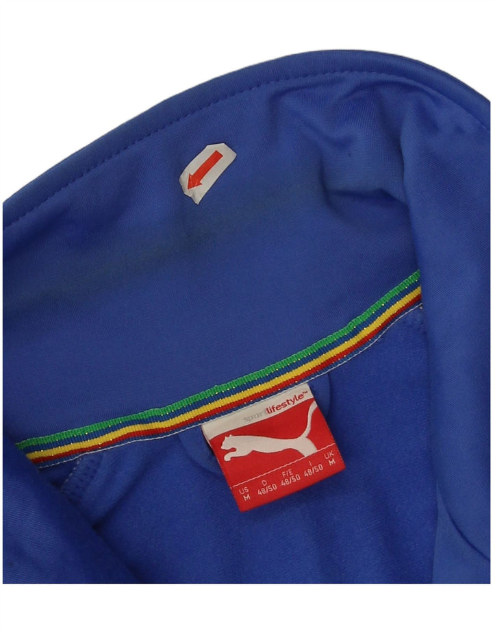 Adidas Træningsdragt til mænd Top jakke Medium blå stribet polyester