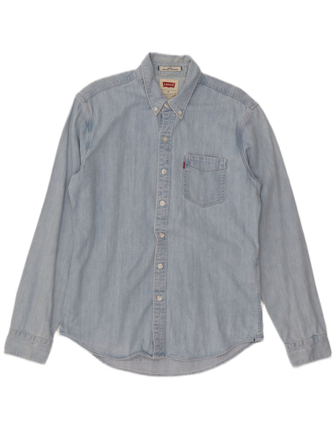 LEVI'S Slim Fit denimskjorte til mænd mellemblå bomuld