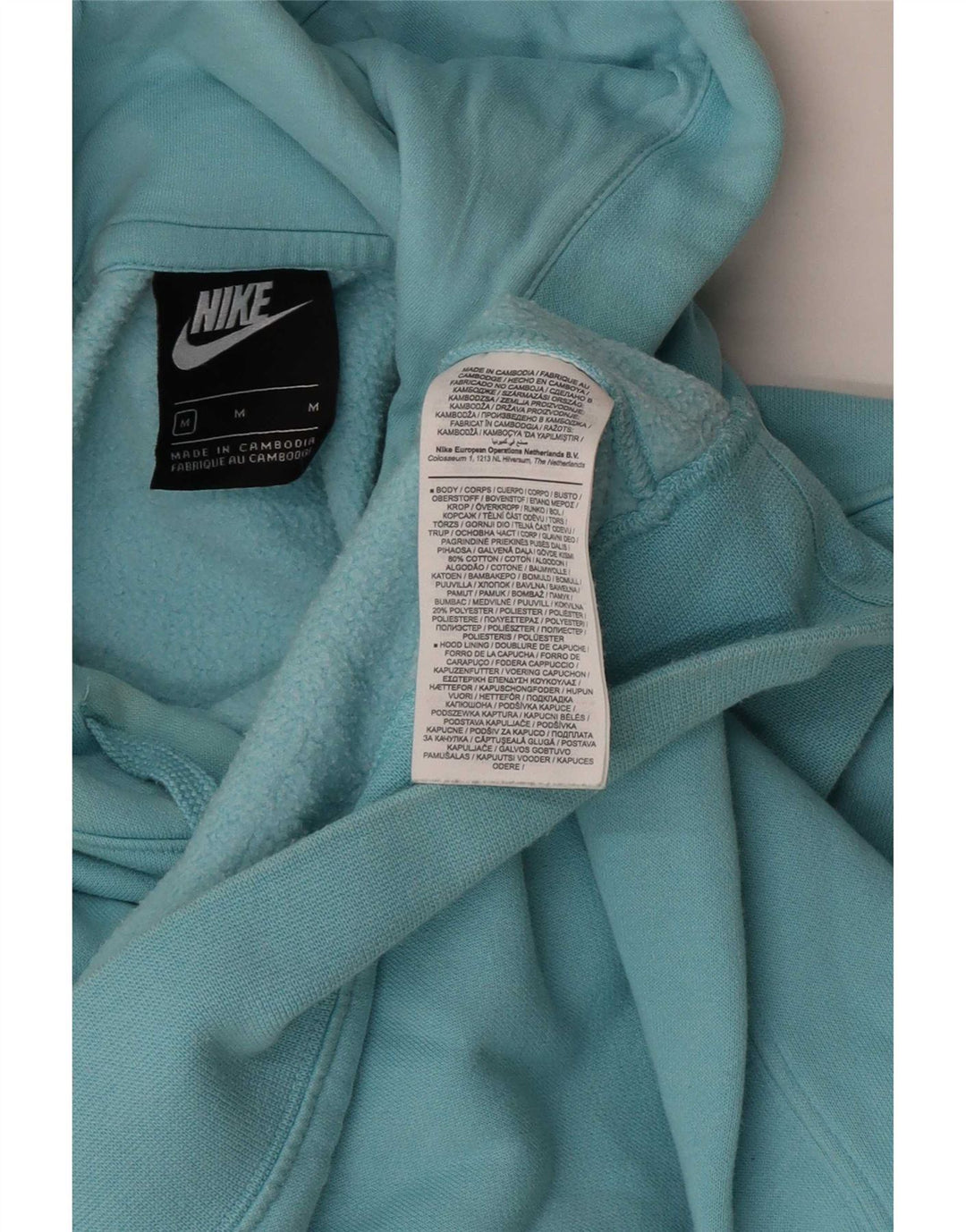 Nike Herre hættetrøje Jumper Medium Blue Bomuld