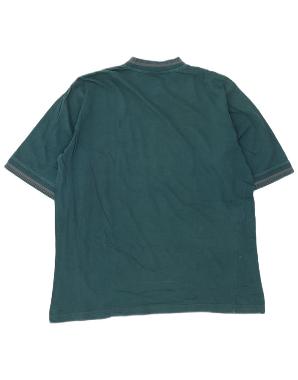 Adidas Herre T-Shirt Top Stor Grøn Stribet Bomuld
