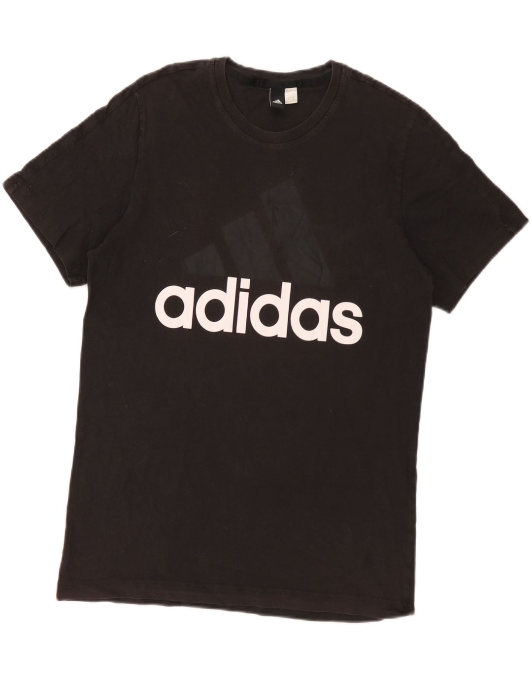 Adidas Herre grafisk T-shirt Top Medium Sort