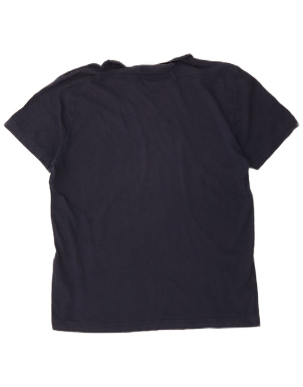 Tommy Hilfiger Herre grafisk T-shirt Top Medium Navyblå Bomuld
