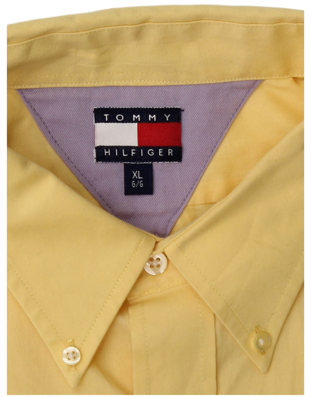 TOMMY HILFIGER Kortærmet Herreskjorte XL Gul