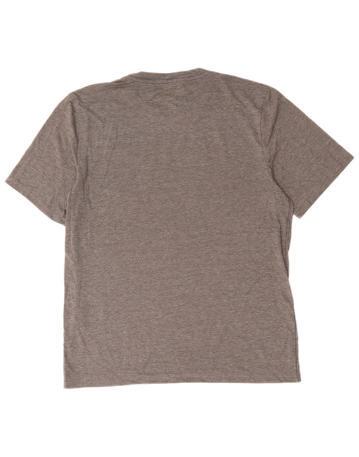 L.L.BEAN Herre letsiddende grafisk T-shirt top lille grå flækket
